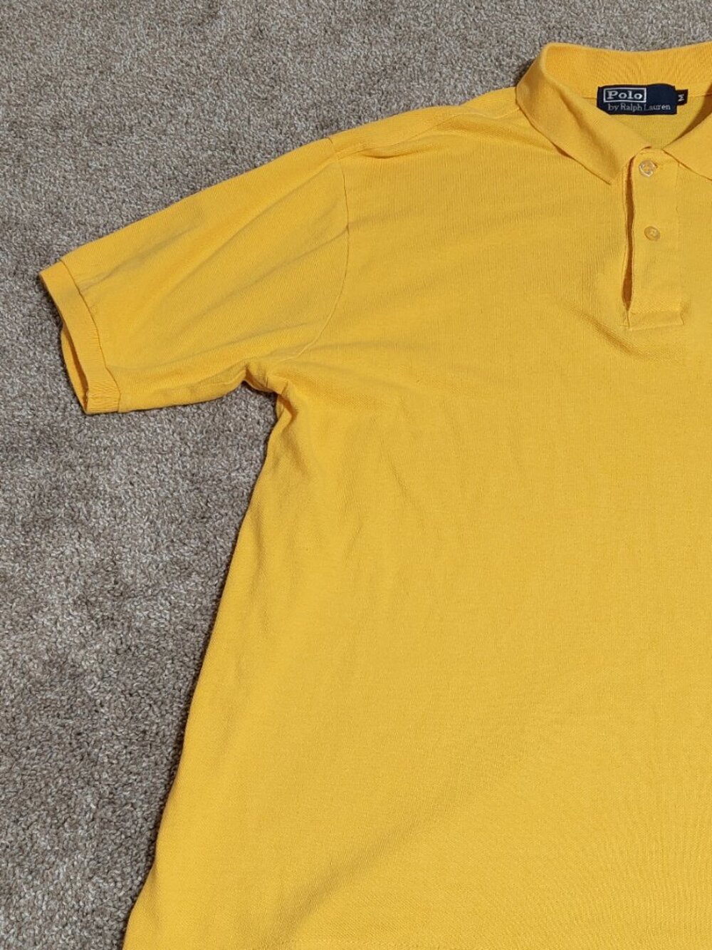 Polo by Ralph Lauren Short sleeve solid yellow size M Medium - Picture 2 of 6